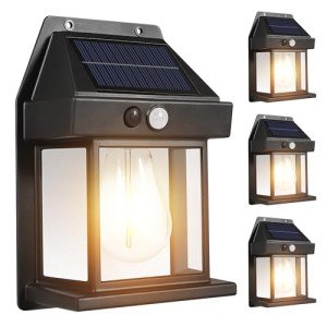 4-Pack Dusk to Dawn Solar Motion Sensor Lights