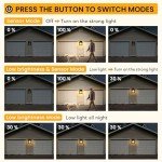 GIGALUMI Motion Sensor Solar Wall Lights, 4 Pack