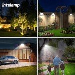 2 Pack Solar Flood Lights with Auto On/Off