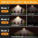 4-Pack Dusk to Dawn Solar Motion Sensor Lights