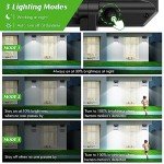 LED Solar Outdoor Motion Sensor Wall Lights - 2 Pack