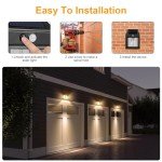 4-Pack Dusk to Dawn Solar Motion Sensor Lights