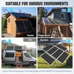 ECO-WORTHY 100W Bifacial Solar Panel for Off-Grid