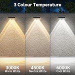 Solar Outdoor Fence Lights - 10 Pack, Waterproof