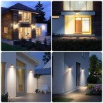 4-Pack Dusk to Dawn Solar Motion Sensor Lights