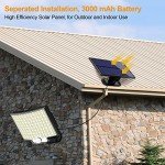 106 LED Solar Motion Sensor Flood Lights - 2 Pack