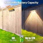 Solar Outdoor Fence Lights - 10 Pack, Waterproof