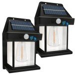 Wireless Solar Wall Lights with Motion Sensor