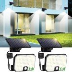 LED Solar Outdoor Motion Sensor Wall Lights - 2 Pack