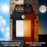 Wireless Solar Wall Lights with Motion Sensor
