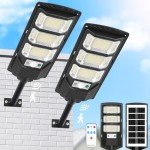 Waterproof Solar Motion Sensor Lights (2 Pack)