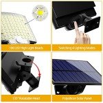 106 LED Solar Motion Sensor Flood Lights - 2 Pack