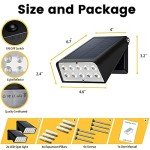 Solar Powered Dusk-to-Dawn Patio Wall Lights - 2-Pack