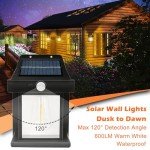 Wireless Solar Wall Lights with Motion Sensor
