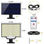 106 LED Solar Motion Sensor Flood Lights - 2 Pack