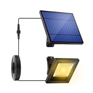 Outdoor Solar Spotlights with 16FT Dusk to Dawn Cable