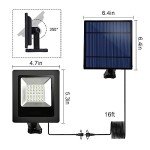 Outdoor Solar Spotlights with 16FT Dusk to Dawn Cable