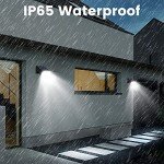 Solar Powered Dusk-to-Dawn Patio Wall Lights - 2-Pack