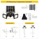 Bright Solar Motion Sensor Outdoor Light 6000K