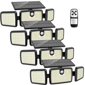 Quick Charge Solar Motion Deck Lights - 4 Pack