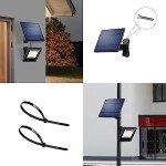 Outdoor Solar Spotlights with 16FT Dusk to Dawn Cable