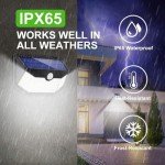 HMCITY Waterproof Solar Wall Lights with Motion Sensor