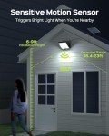 JACKYLED Waterproof Solar Motion Sensor Lights - 2-Pack