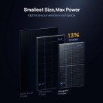 BougeRV 200W Bifacial Solar Panel for RVs & Boats