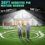 Bright Waterproof Solar Motion Sensor Lights - 2 Pack