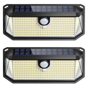 Bright Solar Outdoor Motion Sensor Lights - 2-Pack