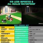 Bright Waterproof Solar Motion Sensor Lights - 2 Pack