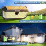 Solar Motion Sensor Lights, 416 LED, 4000LM