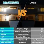 Bright Solar Outdoor Motion Sensor Lights - 2-Pack