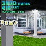 Bright Waterproof Solar Motion Sensor Lights - 2 Pack