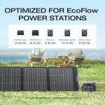 EF ECOFLOW 220W Portable Bifacial Solar Panel