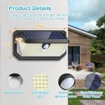 Bright Solar Outdoor Motion Sensor Lights - 2-Pack