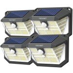 TECKNET Solar LED Motion Sensor Lights - 4 Pack