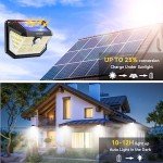 TECKNET Solar LED Motion Sensor Lights - 4 Pack