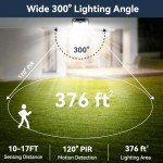 TECKNET Solar LED Motion Sensor Lights - 4 Pack