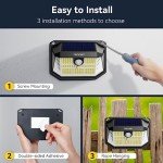 TECKNET Solar LED Motion Sensor Lights - 4 Pack