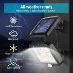 MPJ Solar Light Outdoor, 56 LED Solar Light Outside with Motion Detector, IP65 Waterproof, 120° Lighting Angle, Solar Wall Light for Garden with 16.5ft Cable