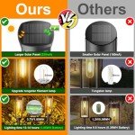 BITPOTT Bright Solar Pathway Lights Outdoor, 8 Pack Solar Powered Garden Lights Waterproof, Auto On/Off Solar Yard Lights for Lawn Patio Walkway Driveway Decor Landscape Lighting