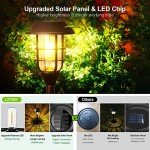 LETMY Solar Pathway Lights Outdoor, 8 Pack Bright Solar Lights Outdoor, IP65 Waterproof Auto On/Off Solar Garden Lights Solar Powered Landscape Lighting for Yard Patio Walkway Driveway