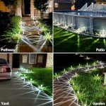 DenicMic Solar Lights Outdoor Solar Pathway Lights LED Waterproof Garden Lights Outdoor Stainless Steel Stake Lights Outdoor for Yard Path Walkway Driveway Lawn (Cold White 10Pack)