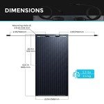 100W Flexible Monocrystalline Solar Panel for RVs
