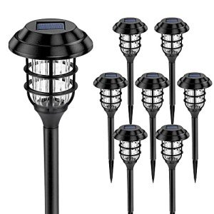 SOLPEX Solar Lights for Outside, Solar Outdoor Path Lights, Garden Lights Waterproof, Solar Powered Landscape Lighting for Yard, Garden, Pathway, Patio, Porch, Walkway, Driveway, 8 Pack(Cold White)