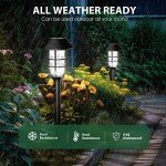SOLPEX Solar Lights for Outside, Solar Outdoor Path Lights, Garden Lights Waterproof, Solar Powered Landscape Lighting for Yard, Garden, Pathway, Patio, Porch, Walkway, Driveway, 8 Pack(Cold White)
