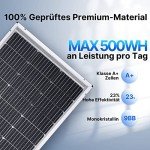 100W 12V Bifacial Monocrystalline Solar Panels (2 PCS)