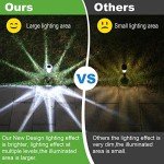 LIANGLOME Solar Lights Outdoor - IP65 Waterproof Solar Pathway Lights Stainless Steel Outdoor Solar Lights for Yard Patio Lawn Walkway and Landscape Cool White (6 Pack)