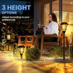 GIGALUMI Solar Lights Outdoor Waterproof for Fence, Solar Garden Lights for Deck Fall Decoration,Solar Powered Pathway Landscape Lighting for Yard,Porch,Step,Walkway,Driveway, 6 Pack (Warm White)